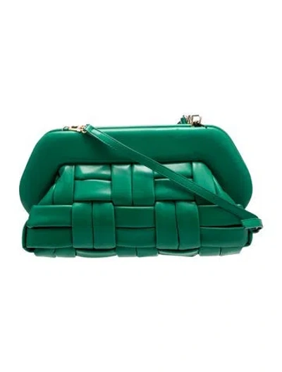Pre-owned Themoirè Vegan Leather Crossbody Bag In Green