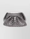 Themoirè Versatile Cross-body Bag Detachable Strap In Silver