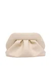 Themoirè Structured Vegan Fabric Tote With Minimalist Design In White