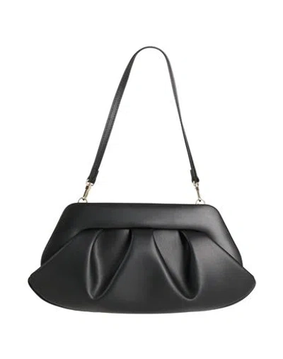 Themoirè Woman Clutch Black Size - Textile Fibers