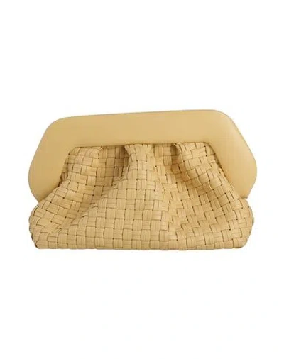 Themoirè Woman Clutch Sand Size - Textile Fibers In Beige