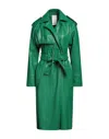 Themoirè Coats In Green