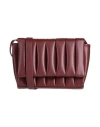 Themoirè Woman Cross-body Bag Burgundy Size - Textile Fibers In Red
