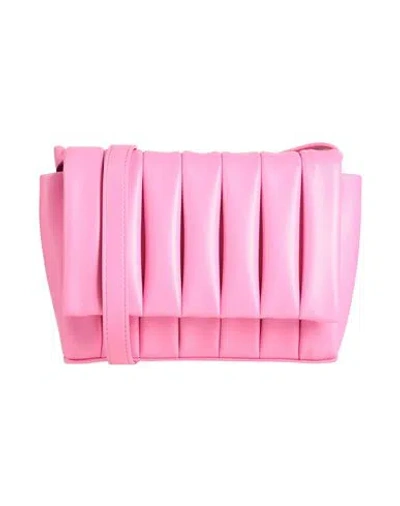 Themoirè Woman Cross-body Bag Fuchsia Size - Bio-based Polyurethane, Recycled Pet In Pink