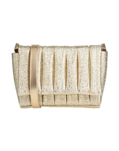 Themoirè Woman Cross-body Bag Gold Size - Textile Fibers