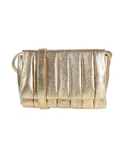 Themoirè Woman Cross-body Bag Gold Size - Textile Fibers