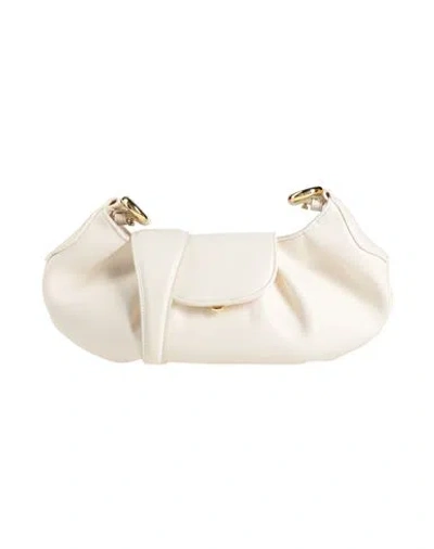 Themoirè Woman Cross-body Bag Ivory Size - Polyurethane In White
