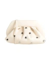 Themoirè Woman Cross-body Bag Ivory Size - Textile Fibers In White