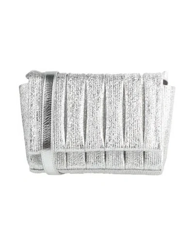 Themoirè Woman Cross-body Bag Silver Size - Textile Fibers