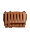 Themoirè Woman Cross-body Bag Tan Size - Textile Fibers In Brown