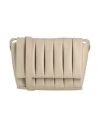 Themoirè Woman Cross-body Bag Taupe Size - Textile Fibers In Gray