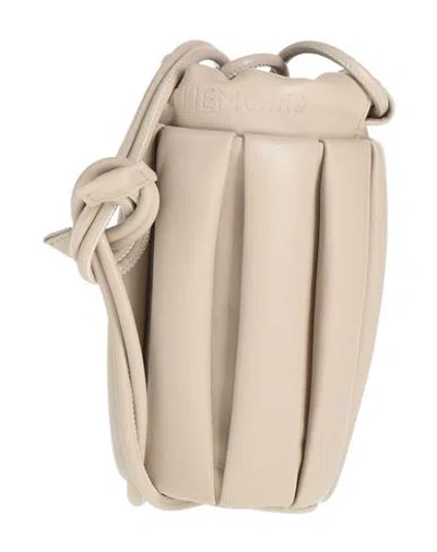 Themoirè Woman Cross-body Bag Taupe Size - Textile Fibers In Gray