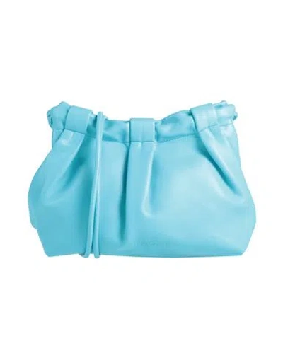 Themoirè Woman Cross-body Bag Turquoise Size - P. E.t. Recycled Polyester In Blue