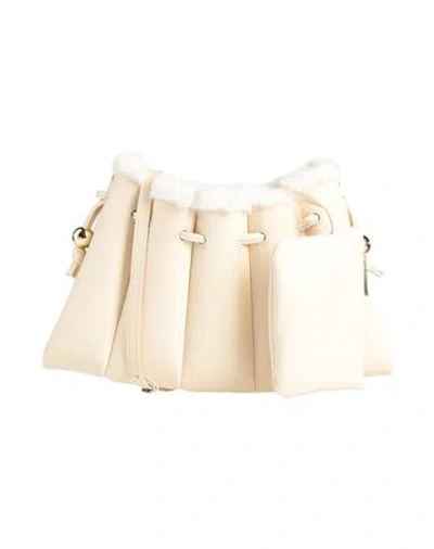 Themoirè Woman Cross-body Bag Cream Size - Textile Fibers In White