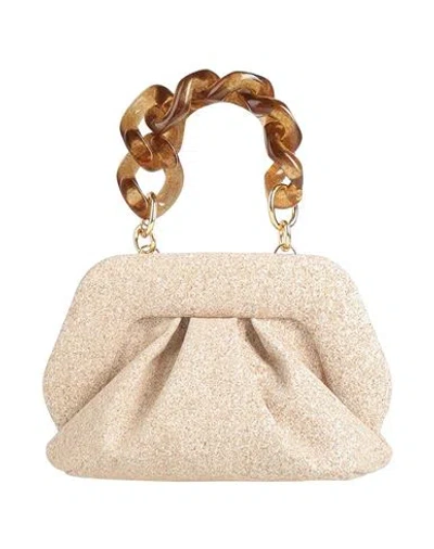 Themoirè Woman Handbag Beige Size - Textile Fibers In Sand