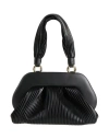 Themoirè Clutch Vegan Leather Nera In Black