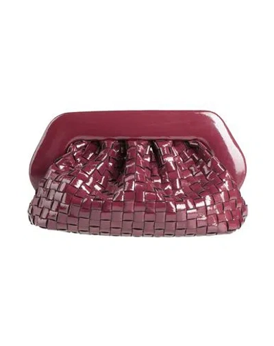 Themoirè Woman Handbag Burgundy Size - Textile Fibers In Red