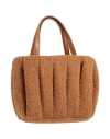 Themoirè Woman Handbag Camel Size - Textile Fibers In Sand