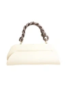 Themoirè Woman Handbag Cream Size - Textile Fibers In White