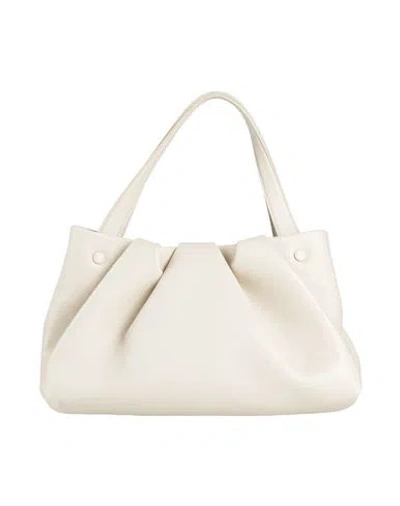 Themoirè Woman Handbag Cream Size - Textile Fibers In White