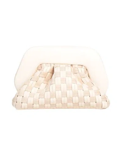Themoirè Woman Handbag Cream Size - Textile Fibers In White