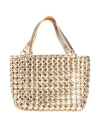 Themoirè Woman Handbag Gold Size - Textile Fibers In Gold