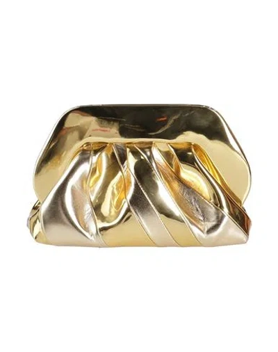 Themoirè Woman Handbag Gold Size - Textile Fibers