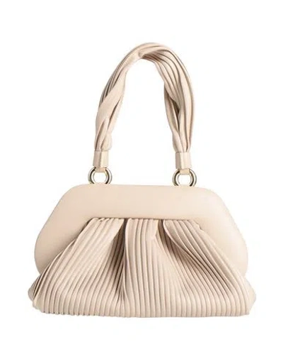 Themoirè Woman Handbag Ivory Size - Textile Fibers In White
