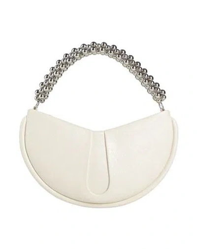 Themoirè Woman Handbag Ivory Size - Textile Fibers In White