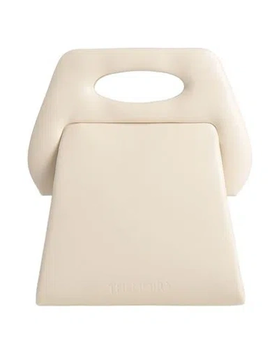 Themoirè Woman Handbag Ivory Size - Textile Fibers In White