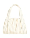 Themoirè Woman Handbag Ivory Size - Textile Fibers In White
