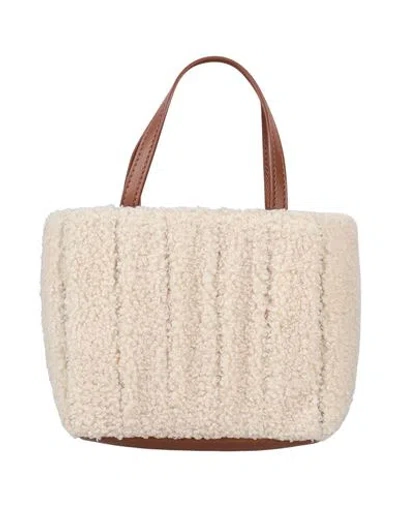Themoirè Woman Handbag Off White Size - Leather, Textile Fibers