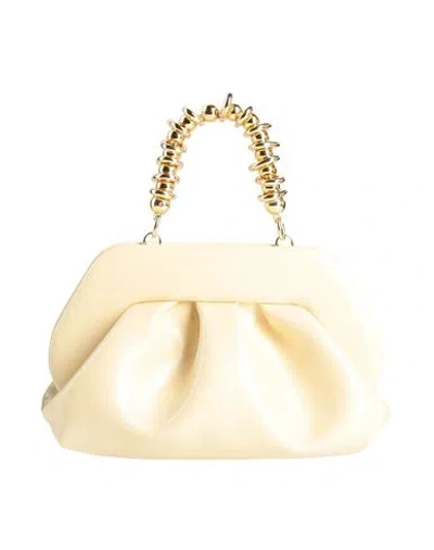 Themoirè Woman Handbag Pastel Yellow Size - Textile Fibers