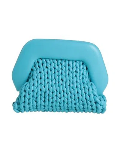 Themoirè Woman Handbag Turquoise Size - Recycled Polyurethane In Blue