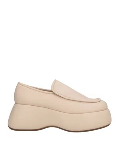 Themoirè Woman Loafers Blush Size 11 Textile Fibers In Neutral