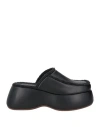 Themoirè Woman Mules & Clogs Black Size 8 Textile Fibers In Black