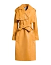 Themoirè Woman Overcoat & Trench Coat Marigold Size S Polyurethane, Nylon In Yellow