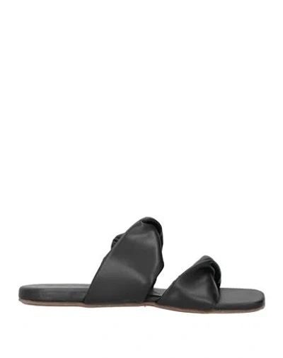 Themoirè Woman Sandals Black Size 8 Synthetisches Material