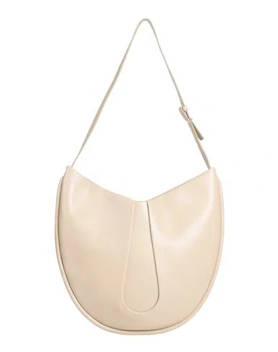Themoirè Woman Shoulder Bag Beige Size - Textile Fibers In Sand
