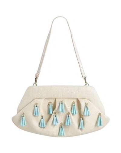 Themoirè Woman Shoulder Bag Beige Size - Natural Raffia