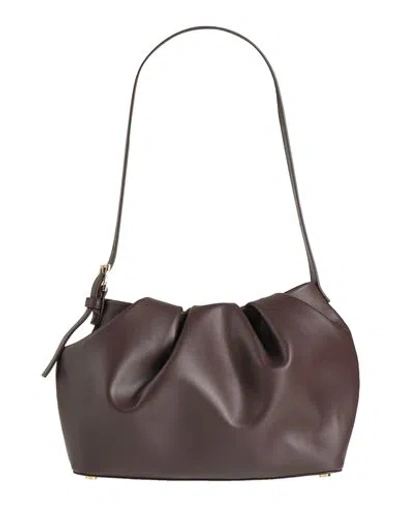 Themoirè Woman Shoulder Bag Brown Size - Textile Fibers