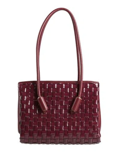Themoirè Woman Shoulder Bag Burgundy Size - Textile Fibers In Red