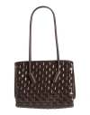 Themoirè Woman Shoulder Bag Dark Brown Size - Textile Fibers