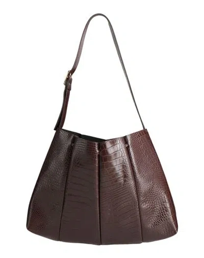 Themoirè Woman Shoulder Bag Dark Brown Size - Bio-based Polyurethane
