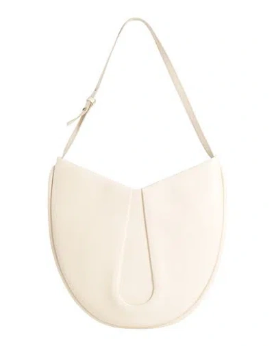 Themoirè Woman Shoulder Bag Ivory Size - Textile Fibers In White