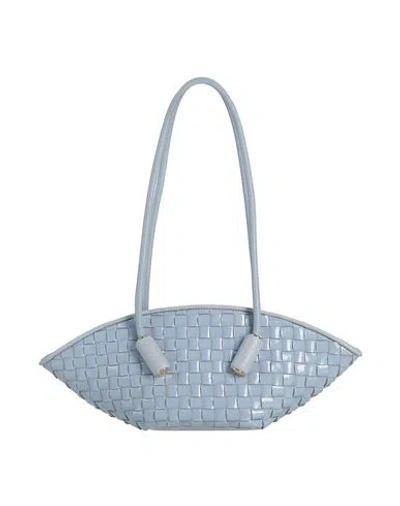 Themoirè Woman Shoulder Bag Light Blue Size - Textile Fibers