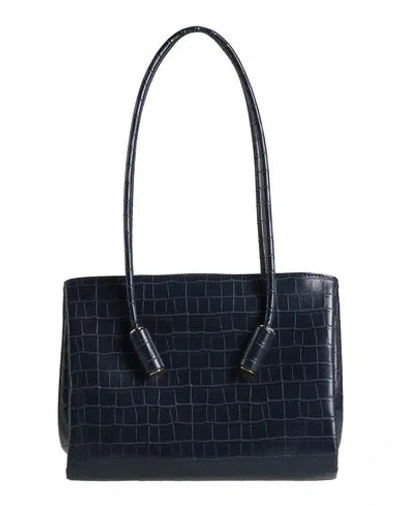 Themoirè Woman Shoulder Bag Midnight Blue Size - Textile Fibers