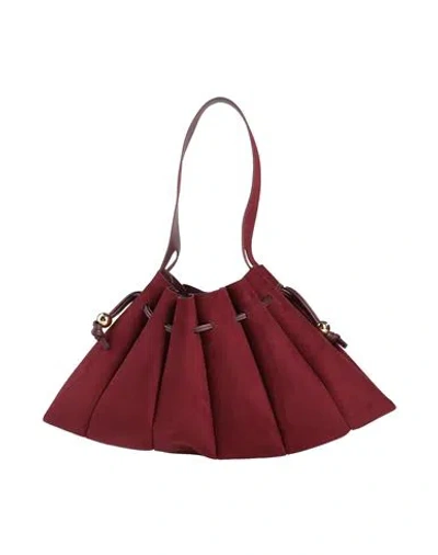 Themoirè Woman Shoulder Bag Plum Size - Textile Fibers In Purple