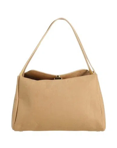 Themoirè Woman Shoulder Bag Sand Size - Textile Fibers In Beige