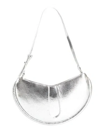 Themoirè Woman Shoulder Bag Silver Size - Textile Fibers